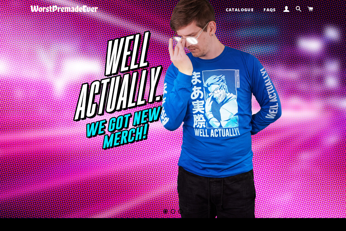 WorstPremadeEver homepage screenshot