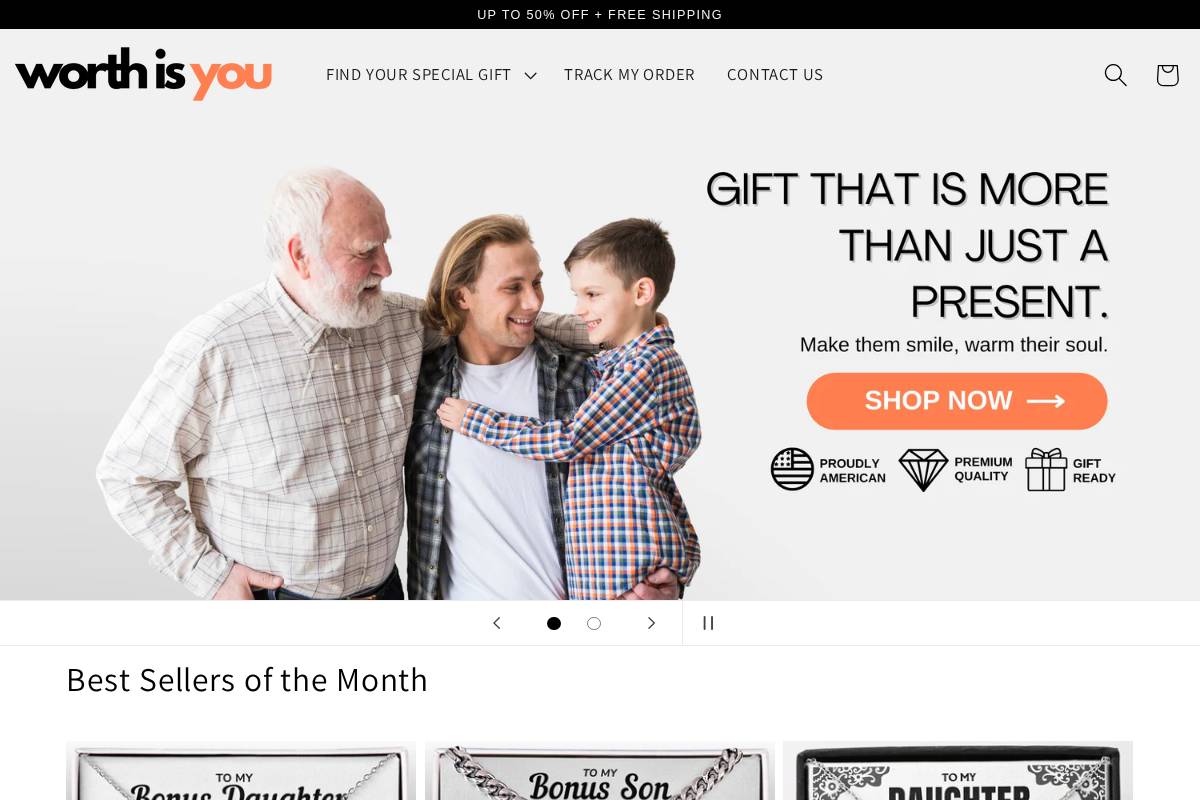 worthisyou.com homepage screenshot