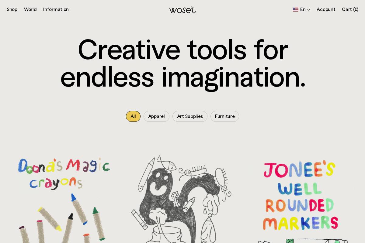 woset.world homepage screenshot