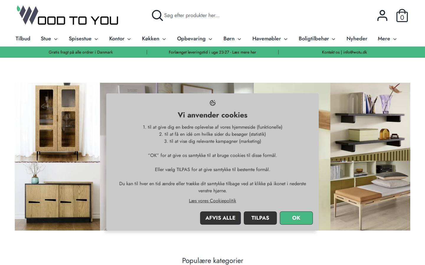 Wood To You homepage screenshot