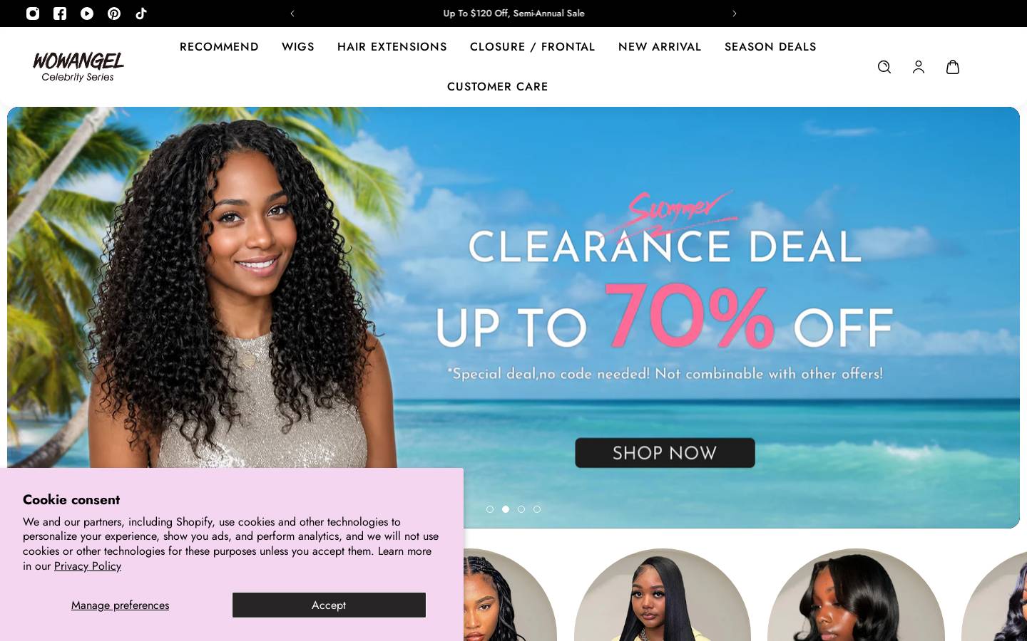 WowAngel homepage screenshot