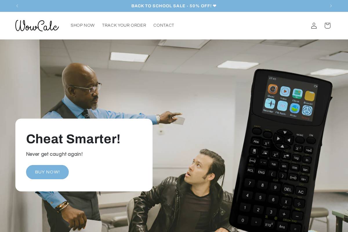 WowCalc homepage screenshot