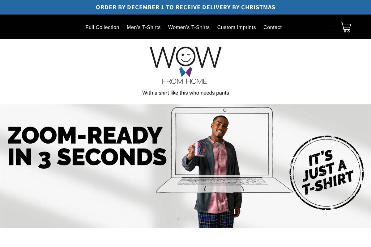 wowfromhome.com homepage screenshot