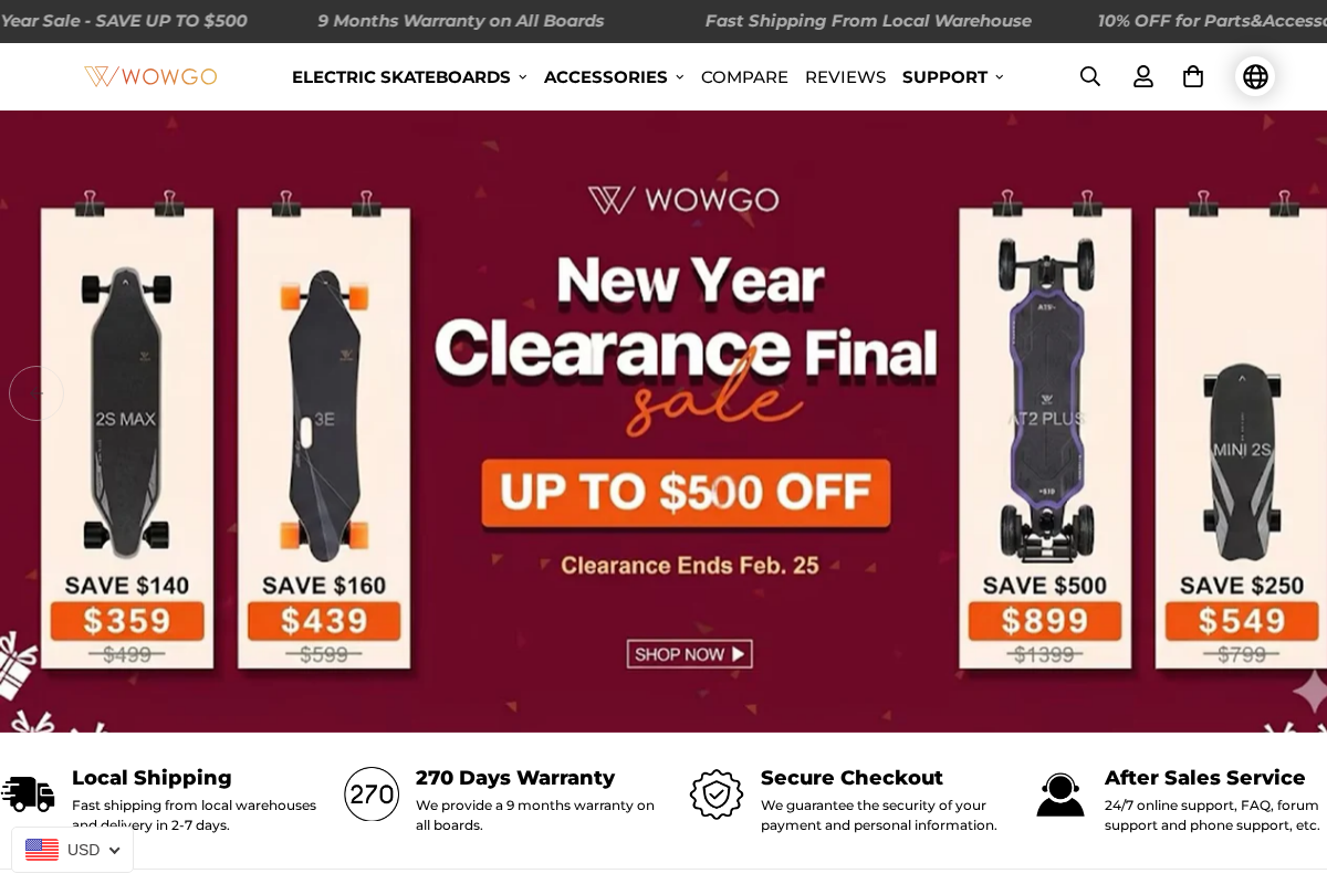 Wowgoboard homepage screenshot