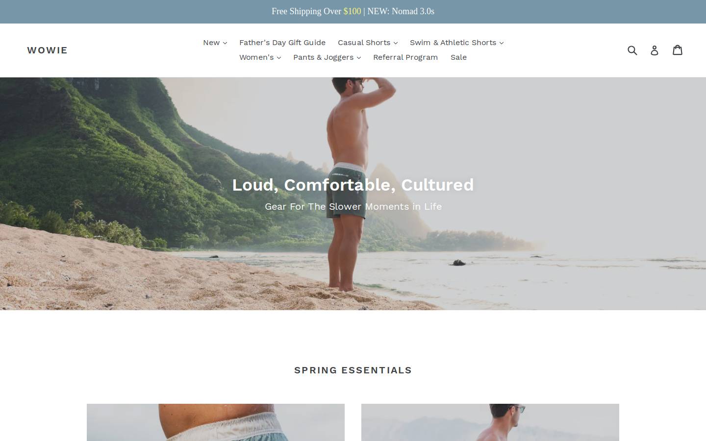 wowie.shop homepage screenshot