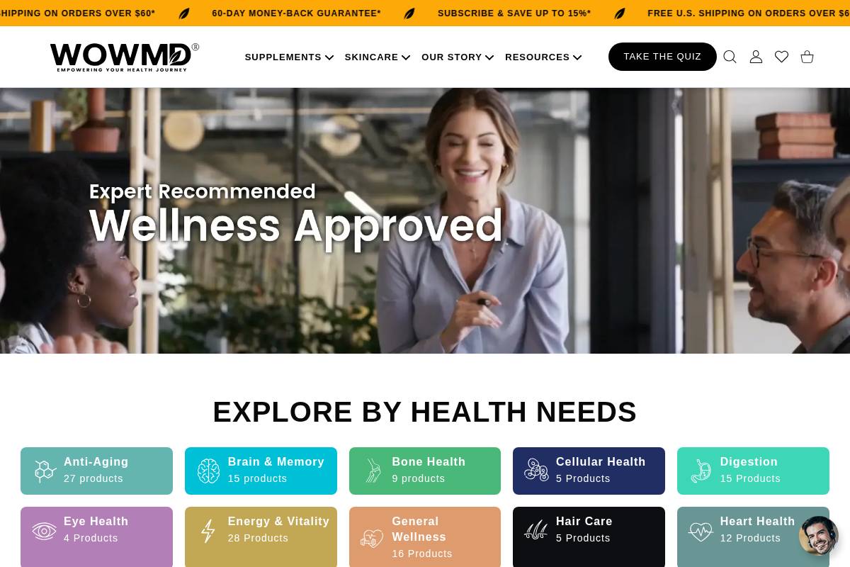 WOW MD LLC homepage screenshot
