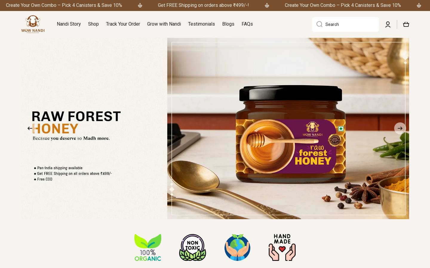 wownandi.com homepage screenshot