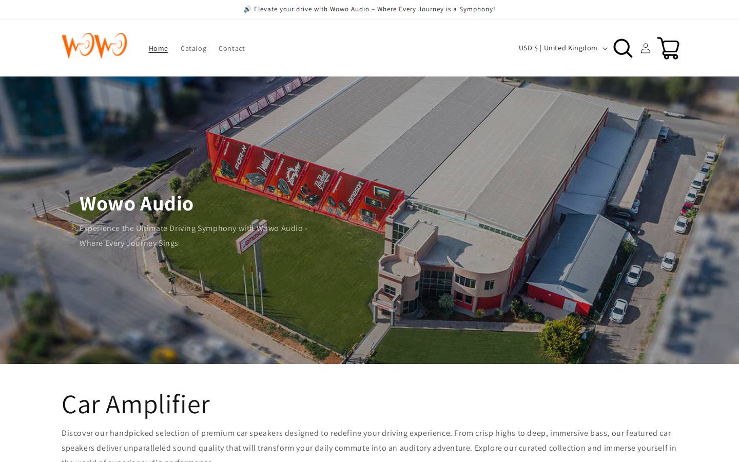 wowoaudio.com homepage screenshot