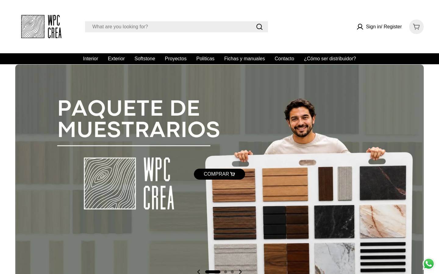 wpccrea.com homepage screenshot