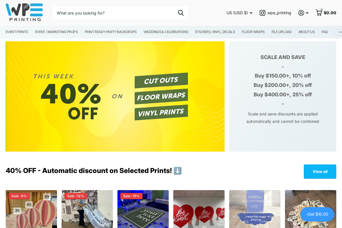 WPE Production homepage screenshot