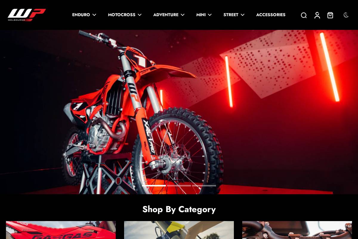 WP Suspension Melbourne homepage screenshot