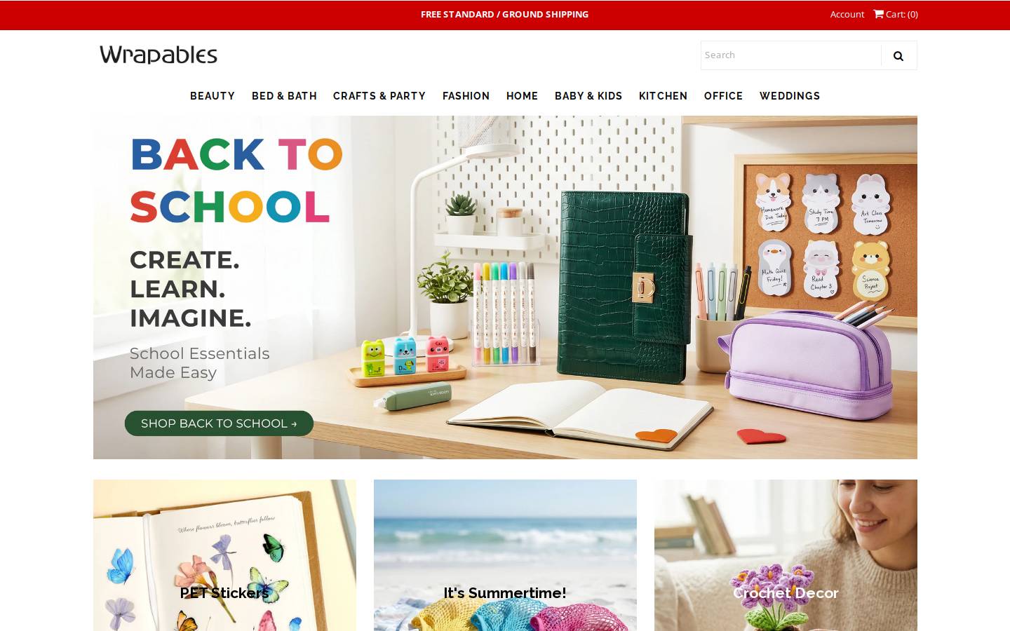 Wrapables.com homepage screenshot