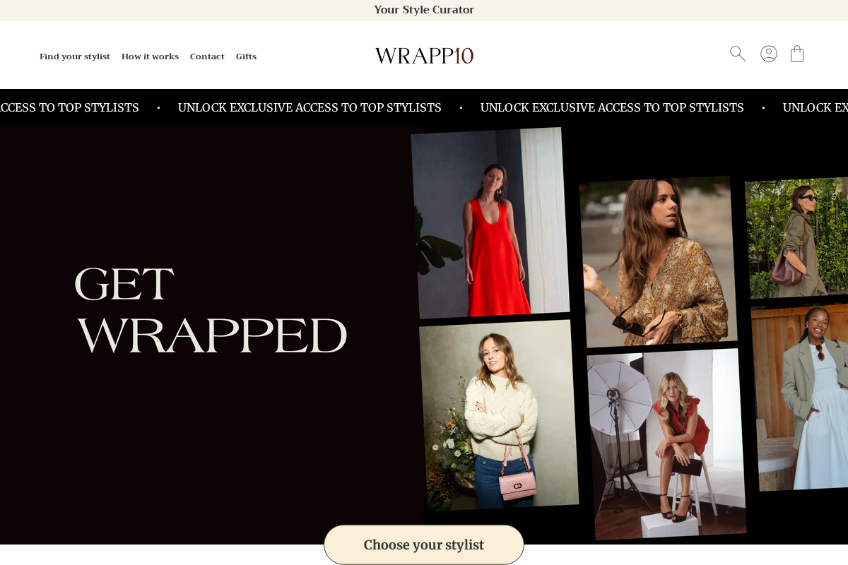 Wrapp10 homepage screenshot