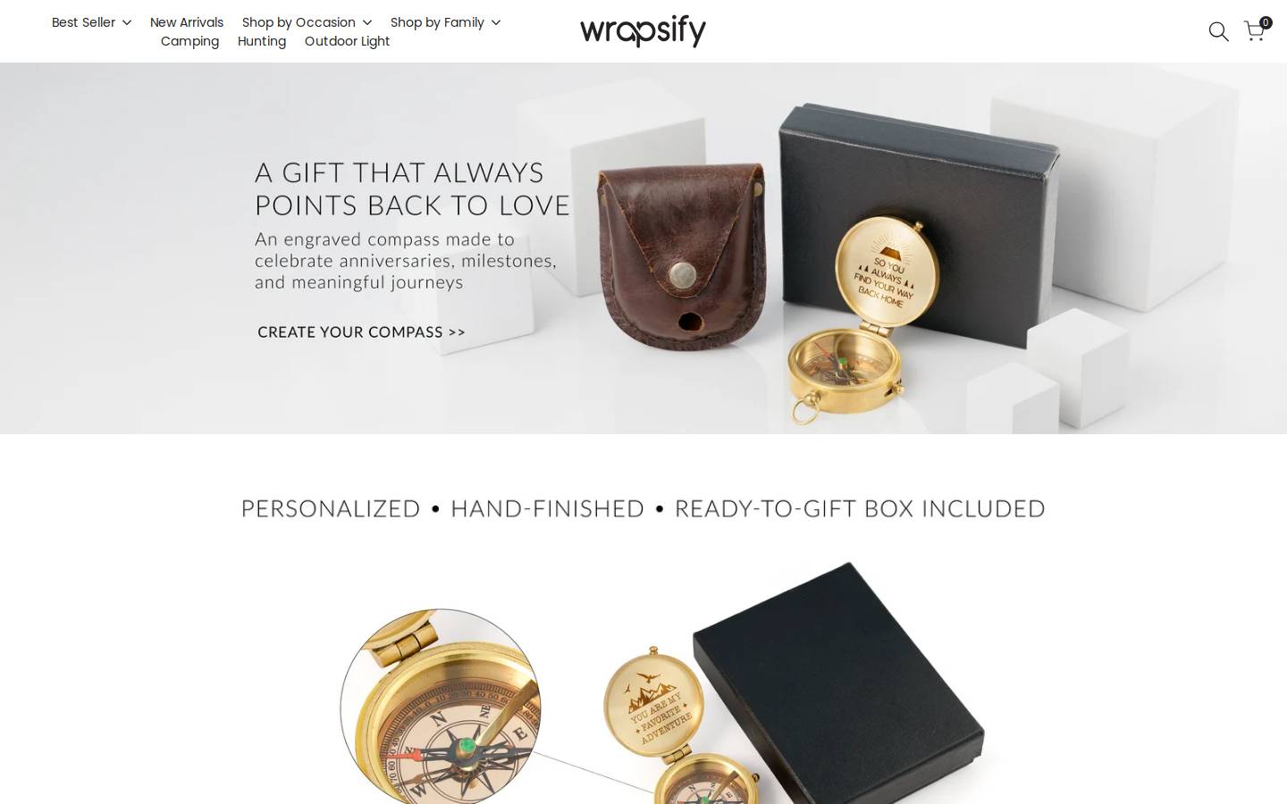 Wrapsify homepage screenshot