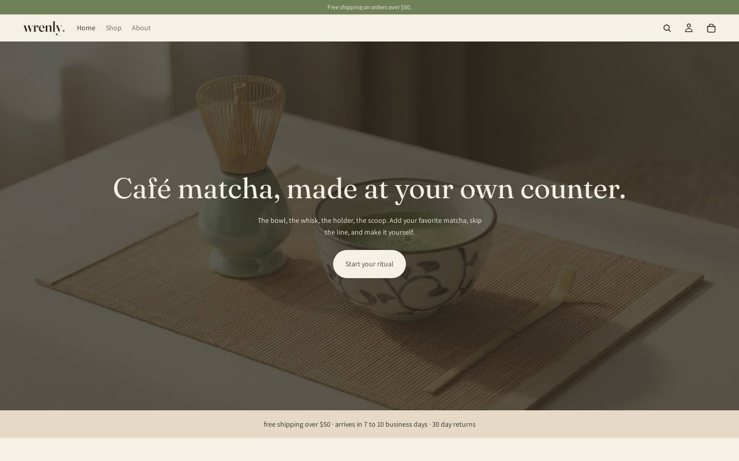 wrenlyco.com homepage screenshot