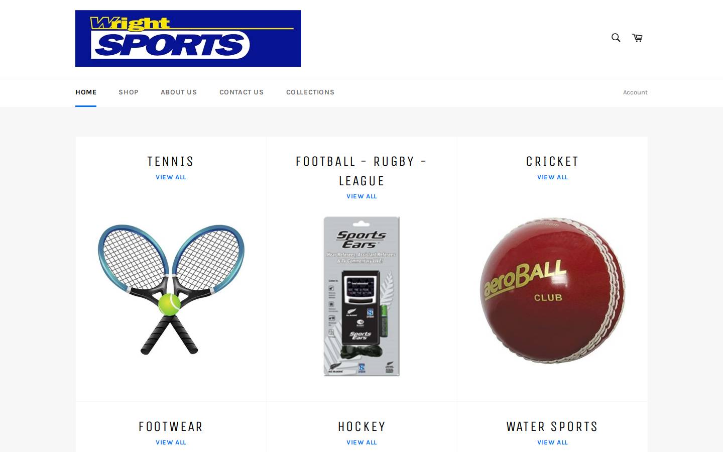 wrightsport.co.nz homepage screenshot