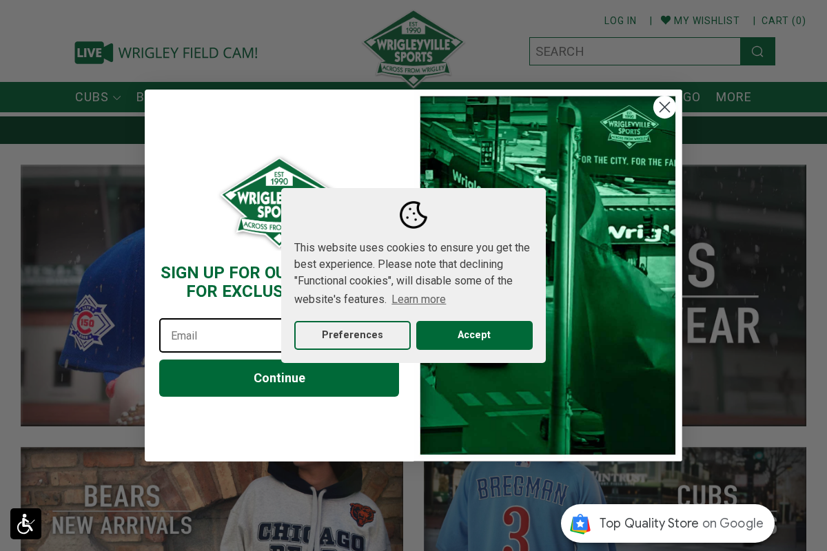 Wrigleyville Sports homepage screenshot