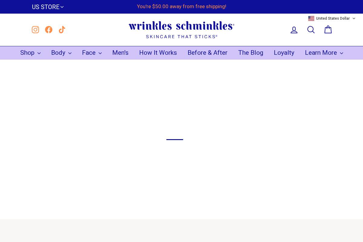 wrinklesschminkles.com homepage screenshot