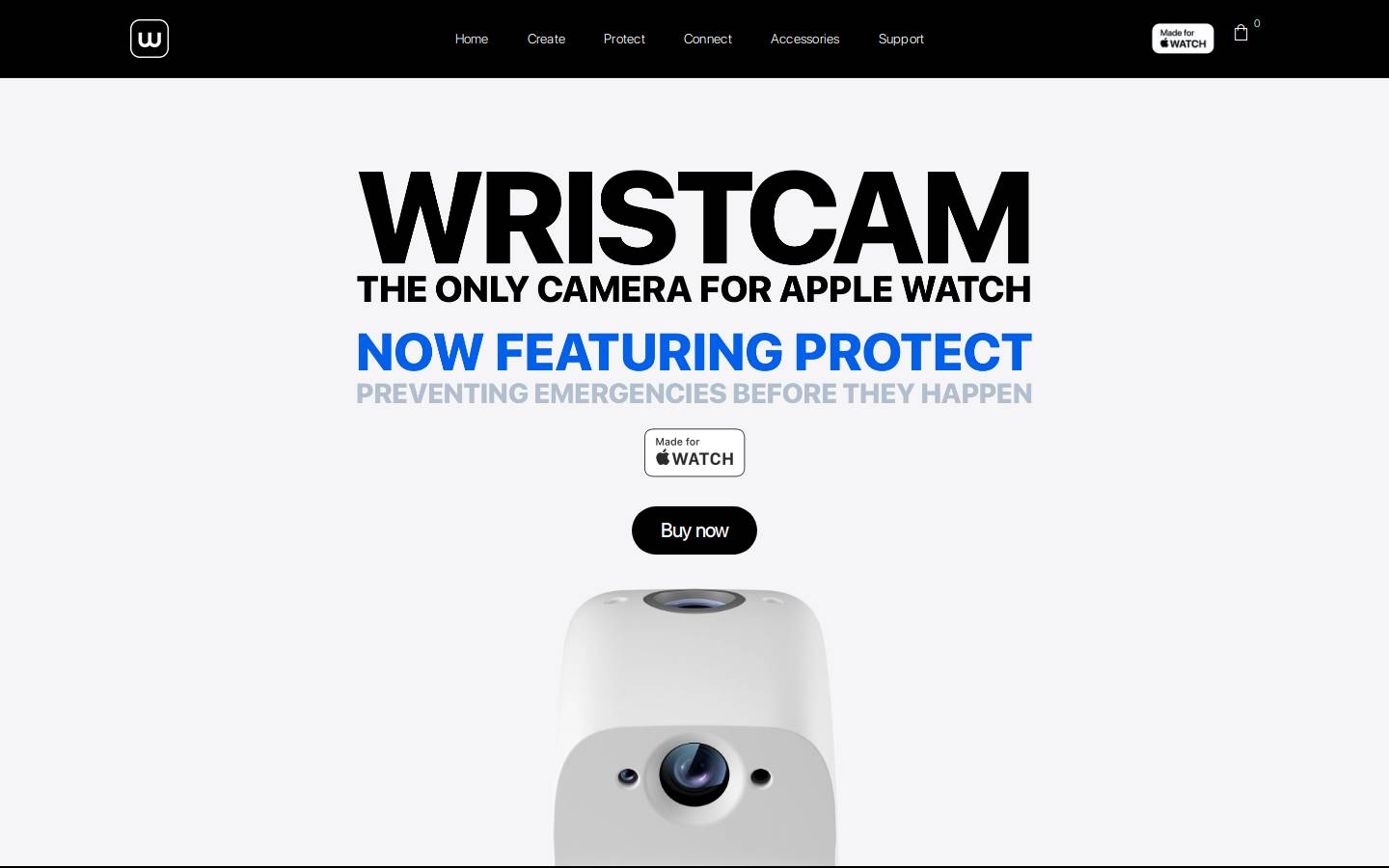wristcam.com homepage screenshot