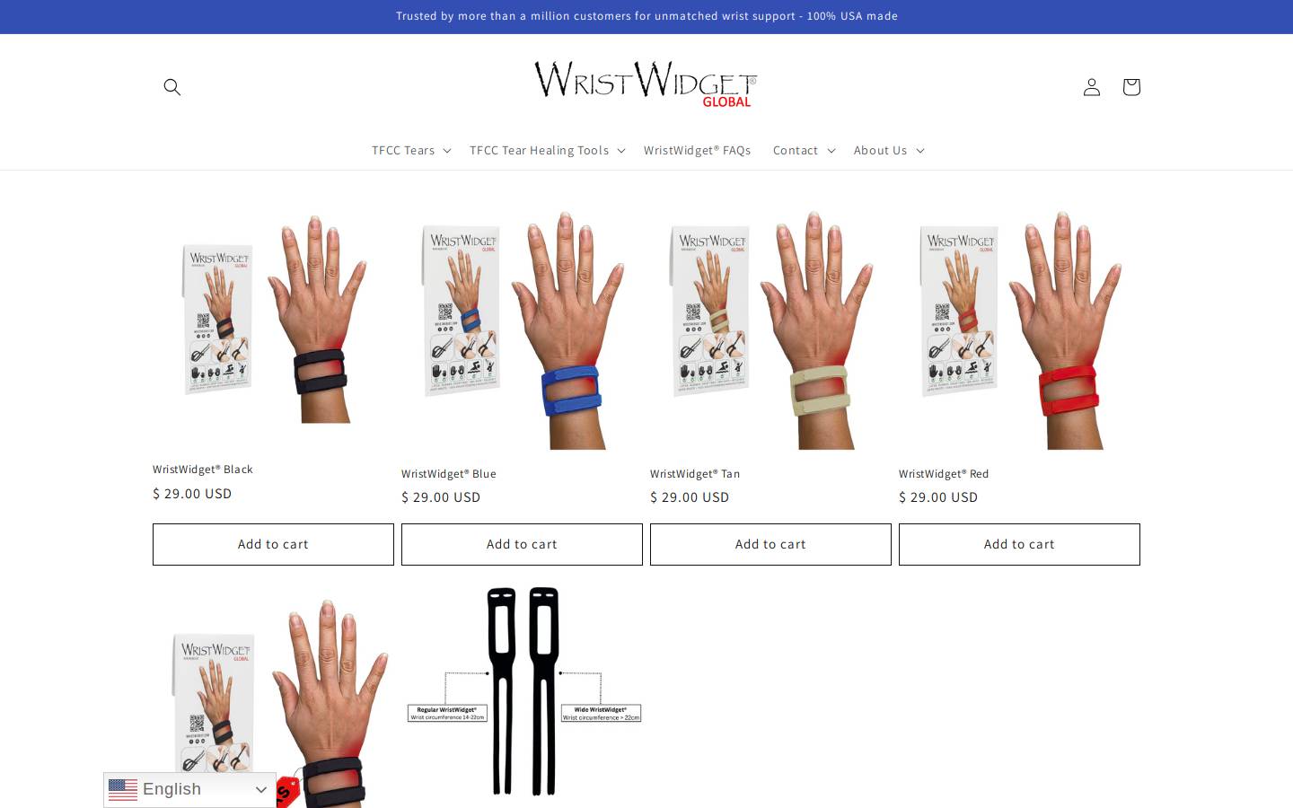 wristwidget.fr homepage screenshot
