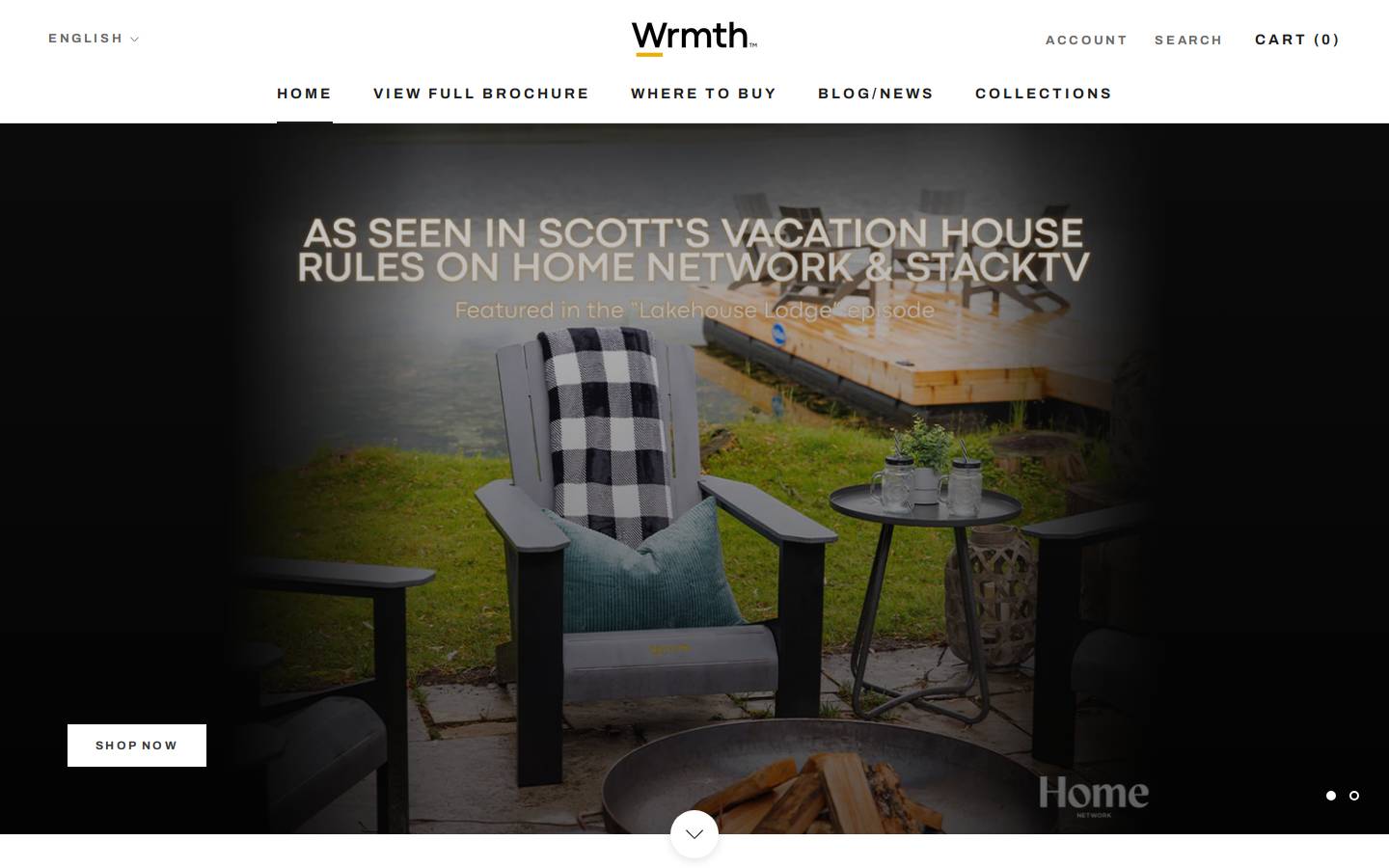 wrmth.com homepage screenshot