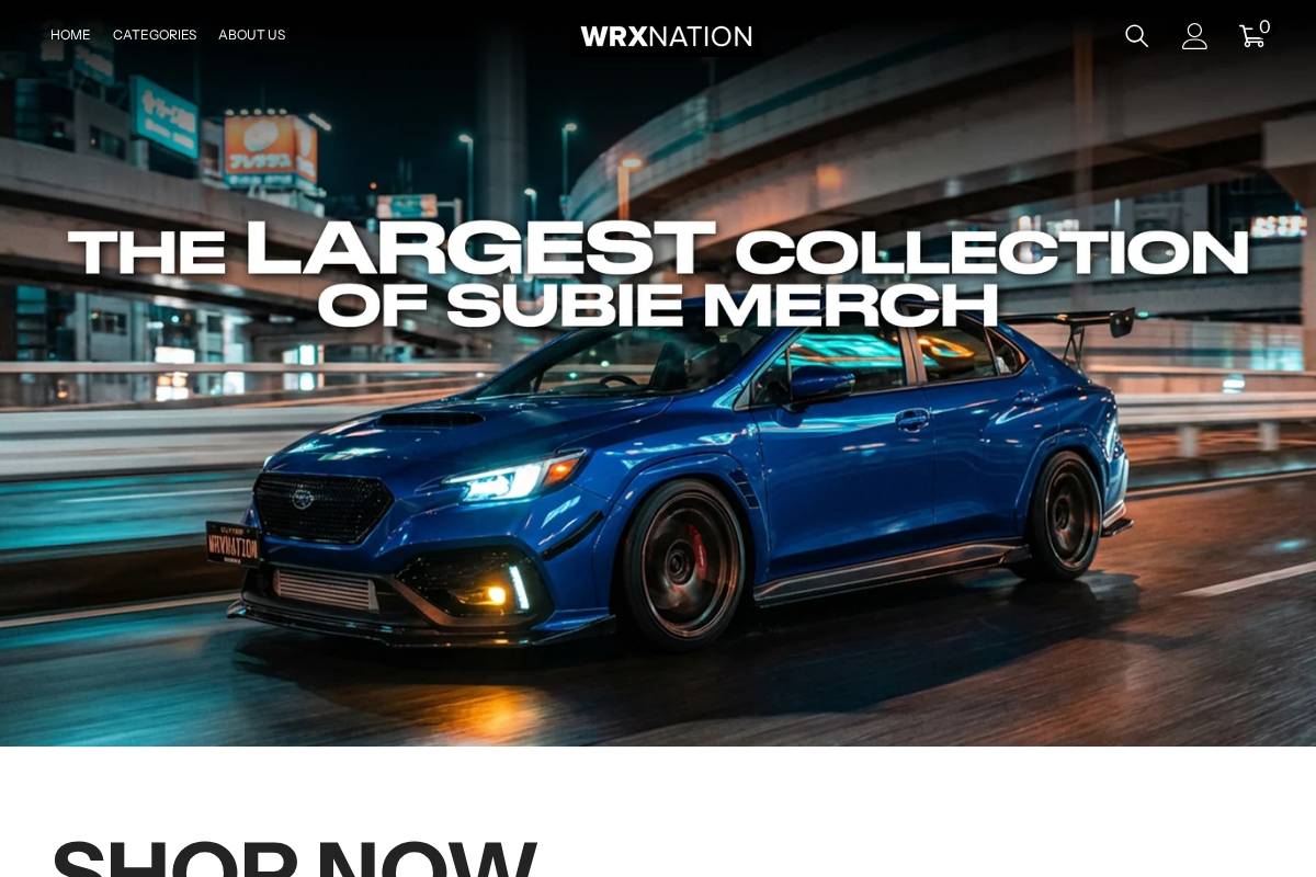 wrxnation.net homepage screenshot