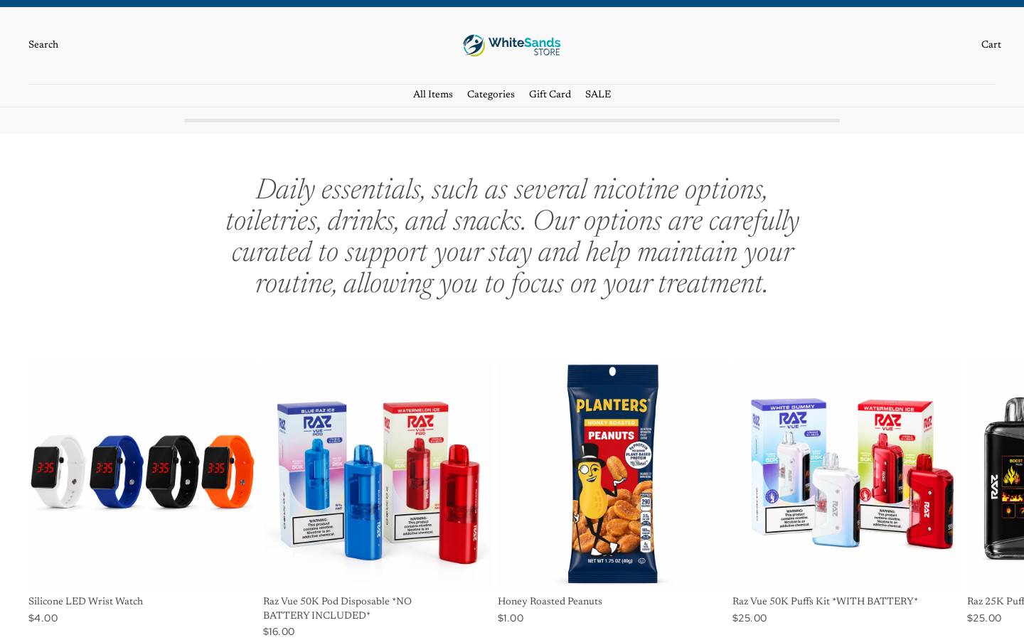 wsfm-store.com homepage screenshot