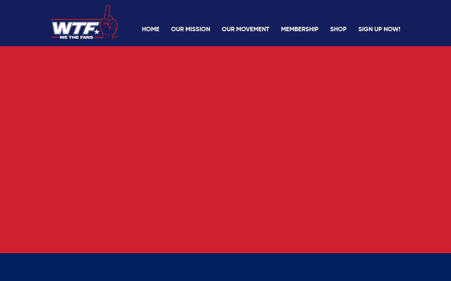 wtfwethefans.com homepage screenshot