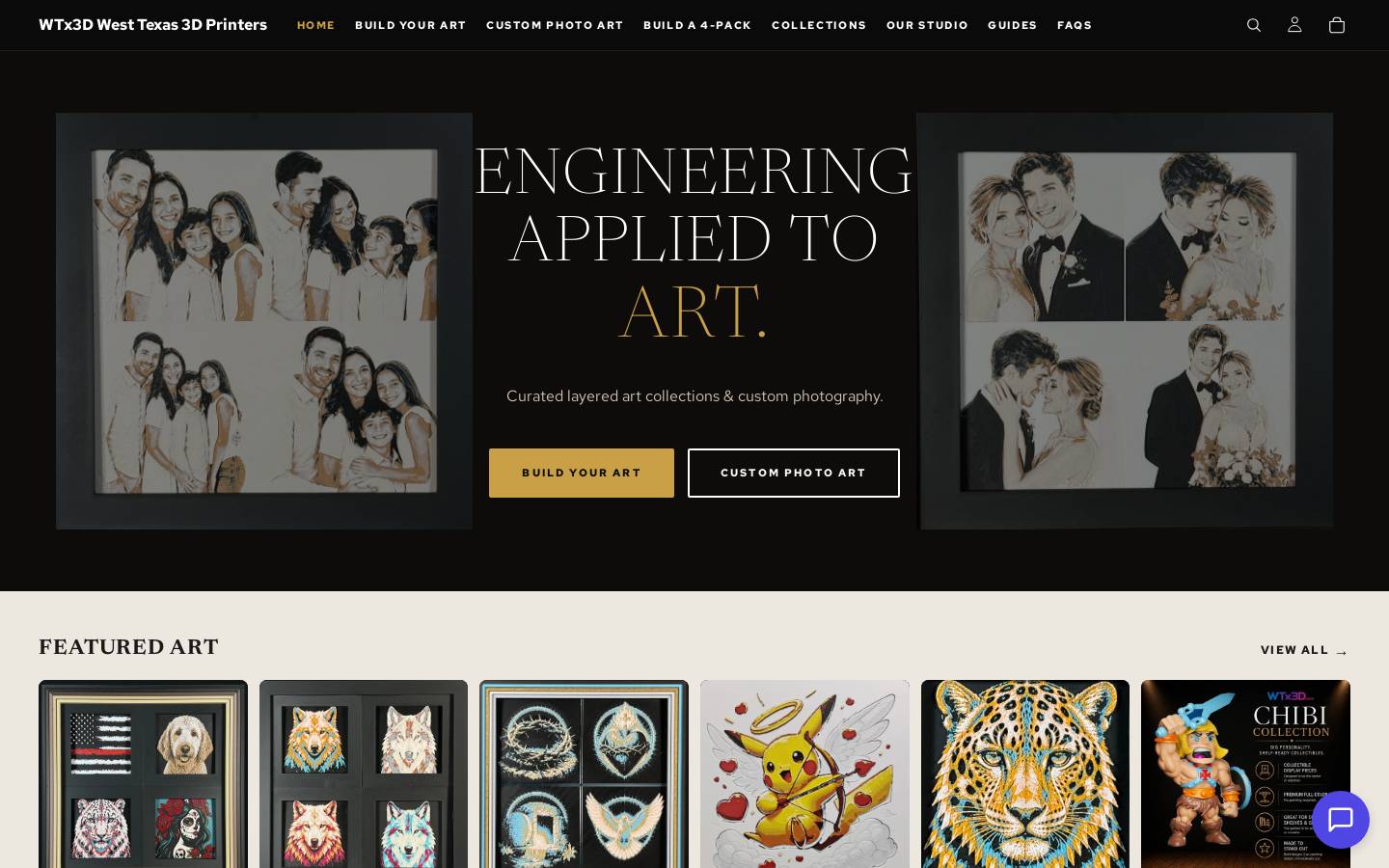 wtx3d.com homepage screenshot