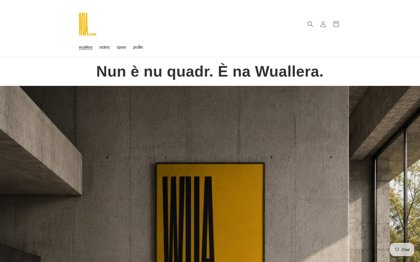 wuallera.com homepage screenshot