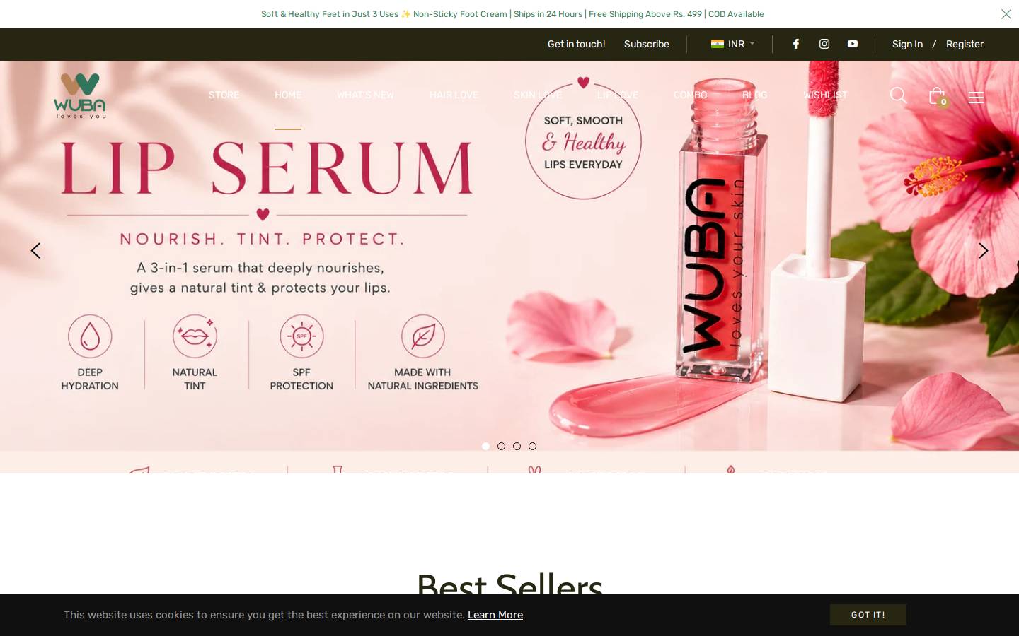 wuba.in homepage screenshot