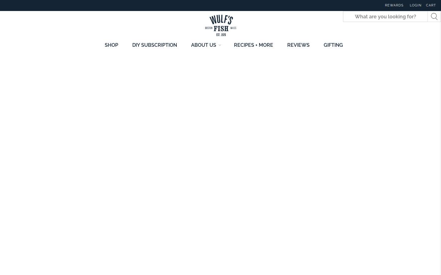 Wulf's Fish homepage screenshot