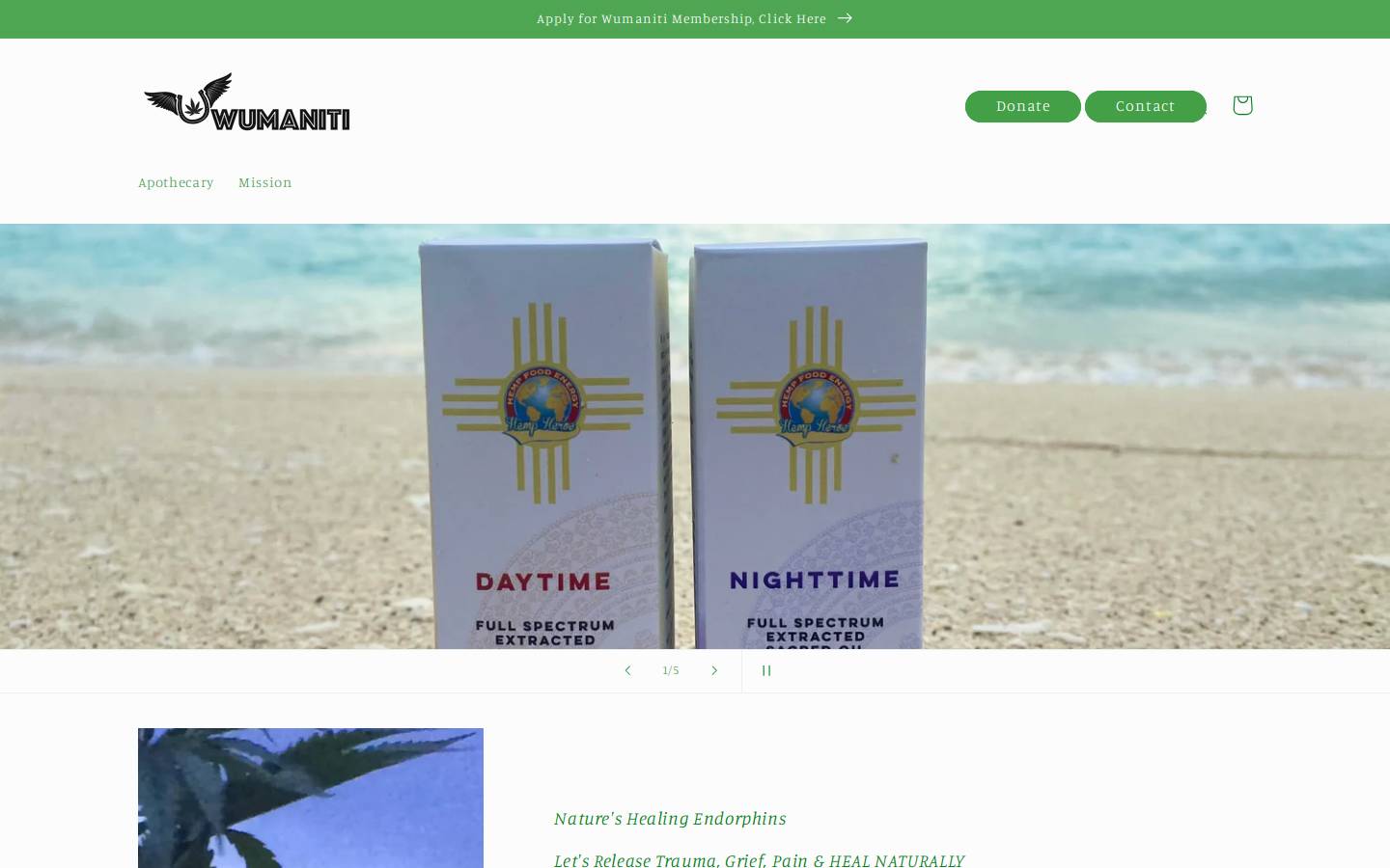 wumaniti.org homepage screenshot