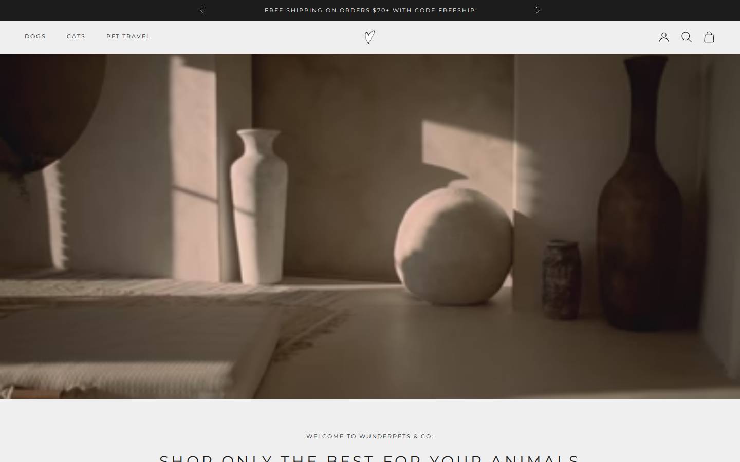 Wunderpetscompany homepage screenshot
