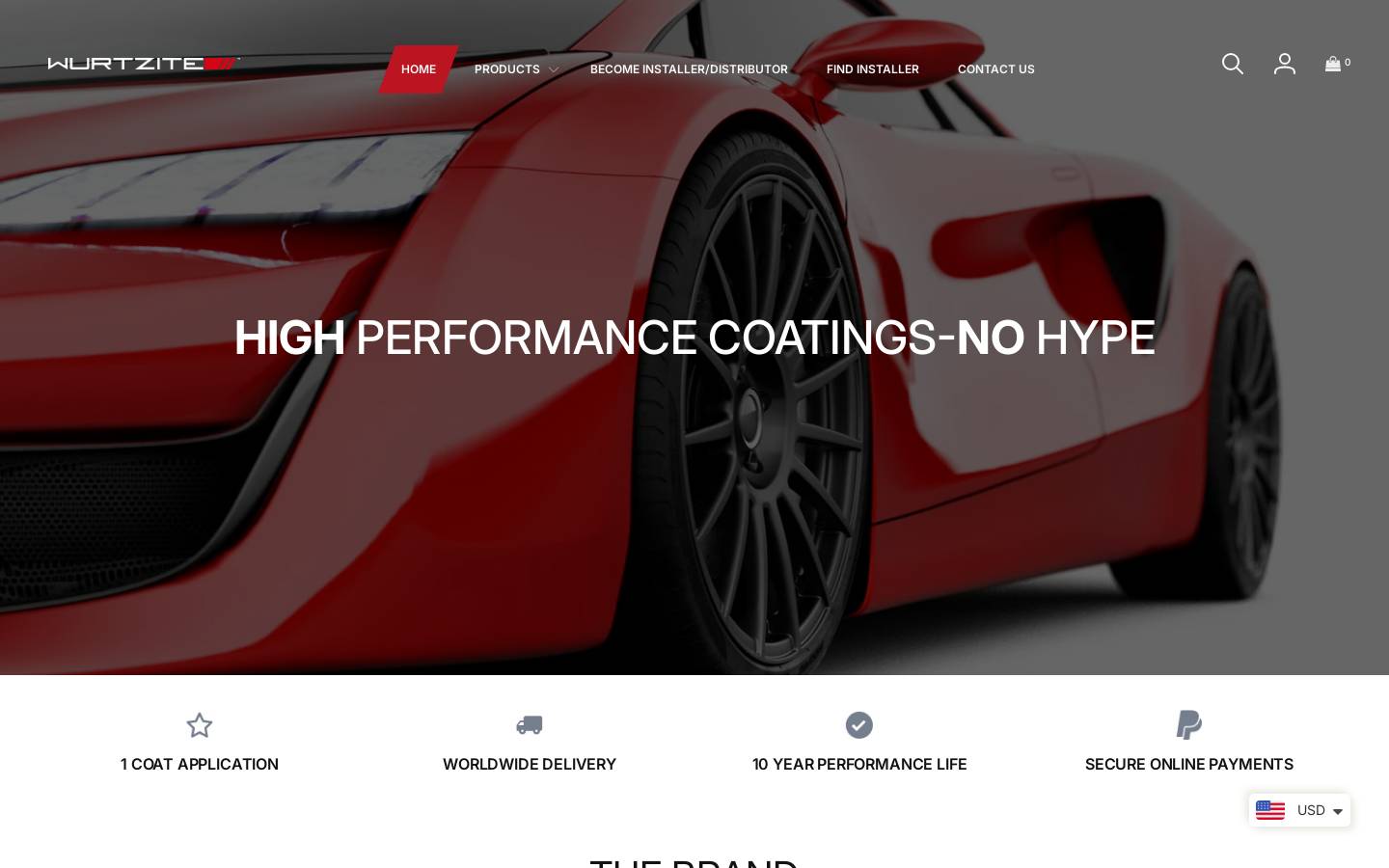 wurtzitenano.com homepage screenshot