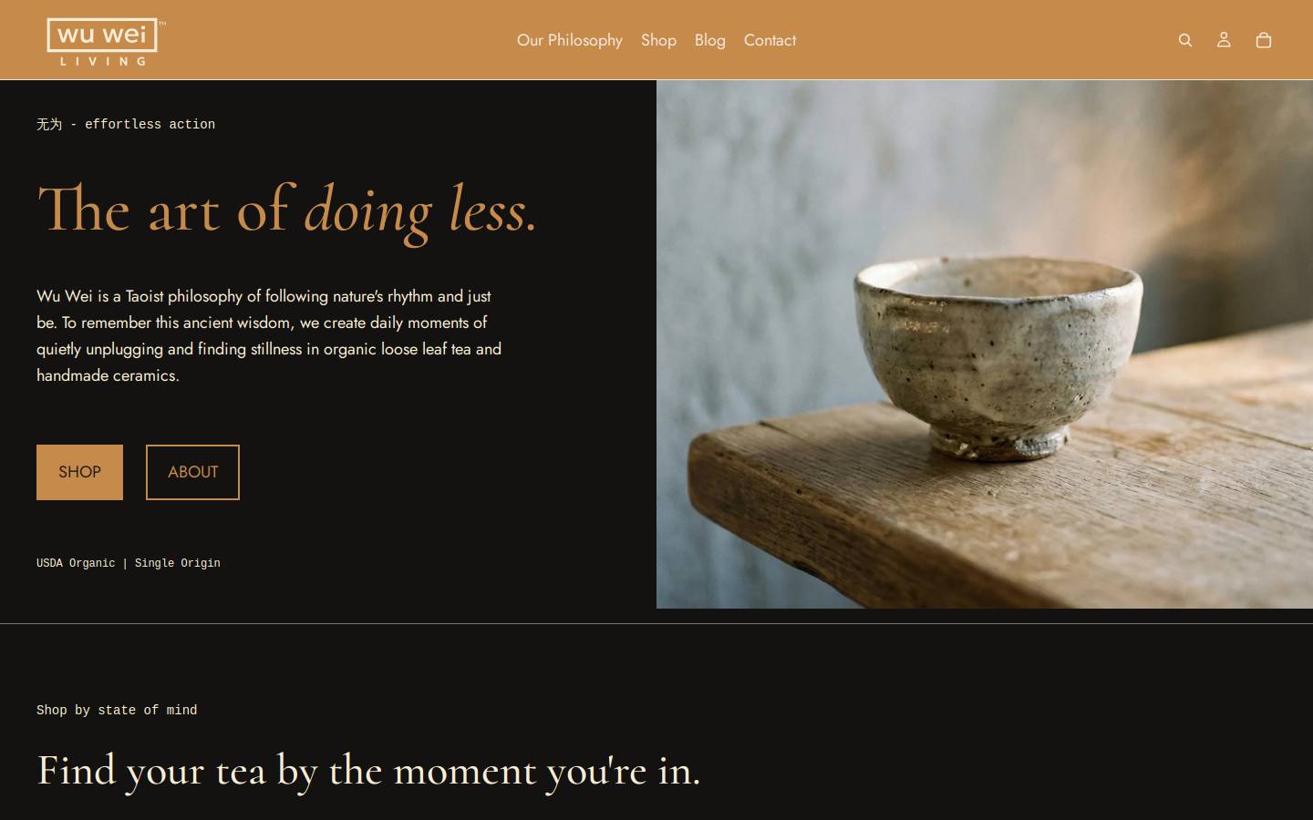 wuweiliving.com homepage screenshot