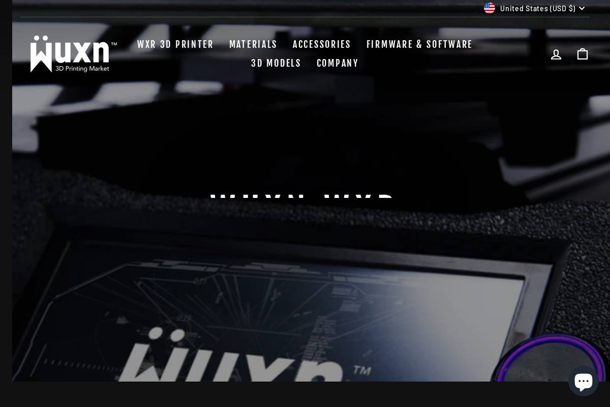 wuxn3d.com homepage screenshot