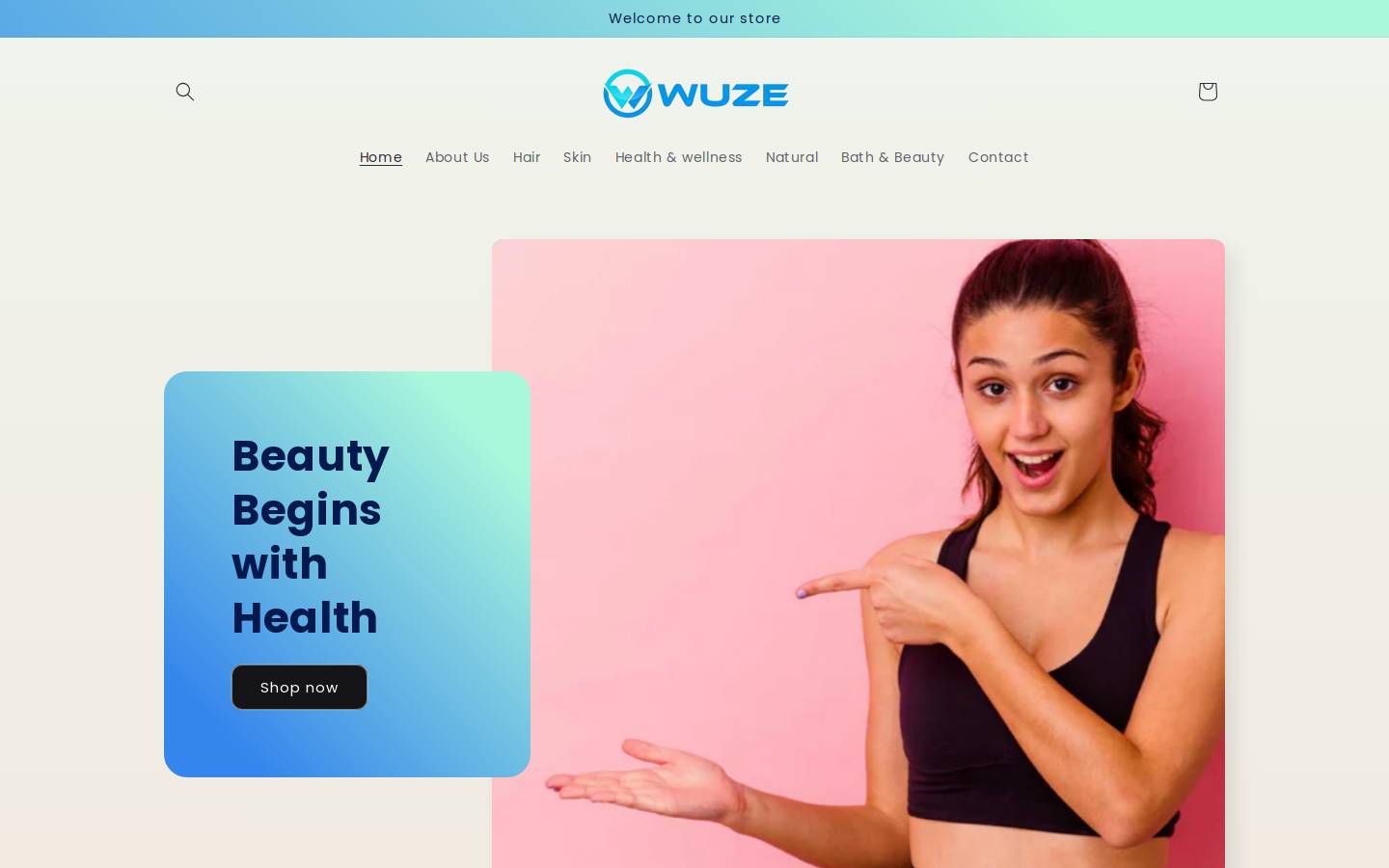 wuzeinternational.com homepage screenshot