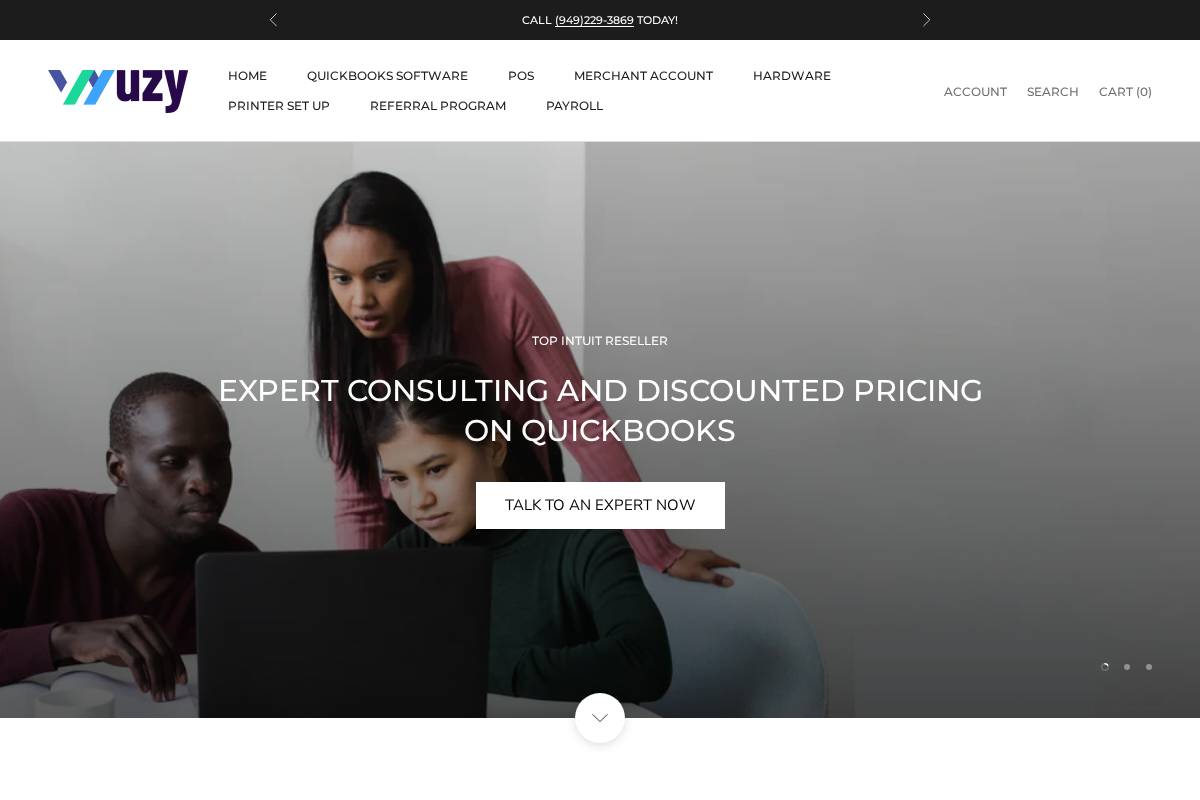 wuzypro.com homepage screenshot