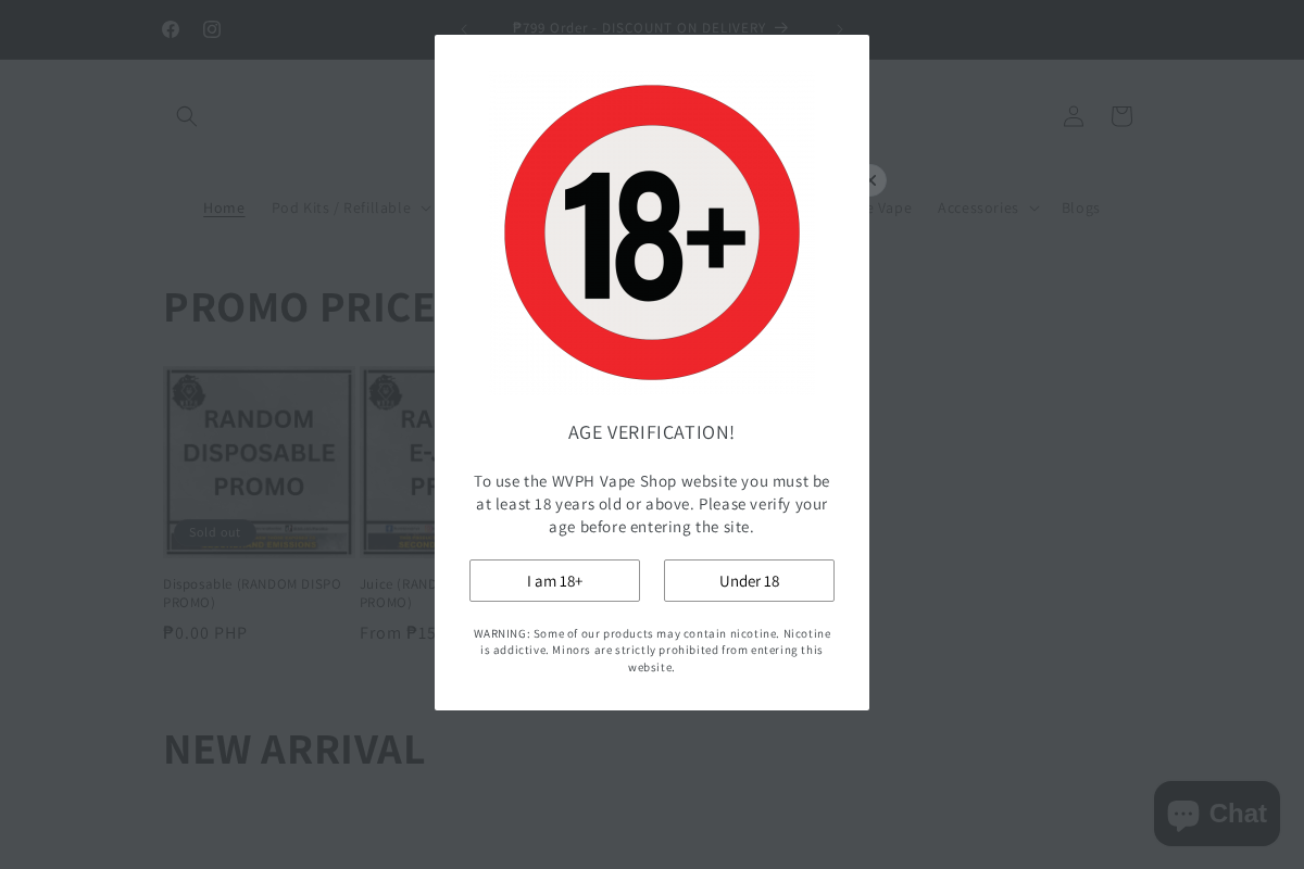 WVPH VS homepage screenshot