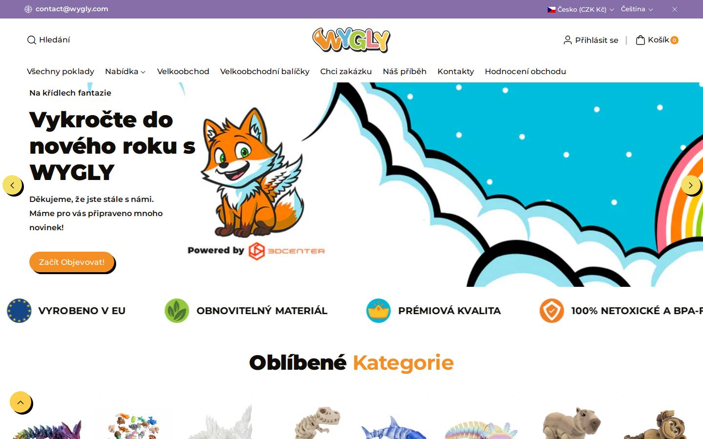 wygly.com homepage screenshot
