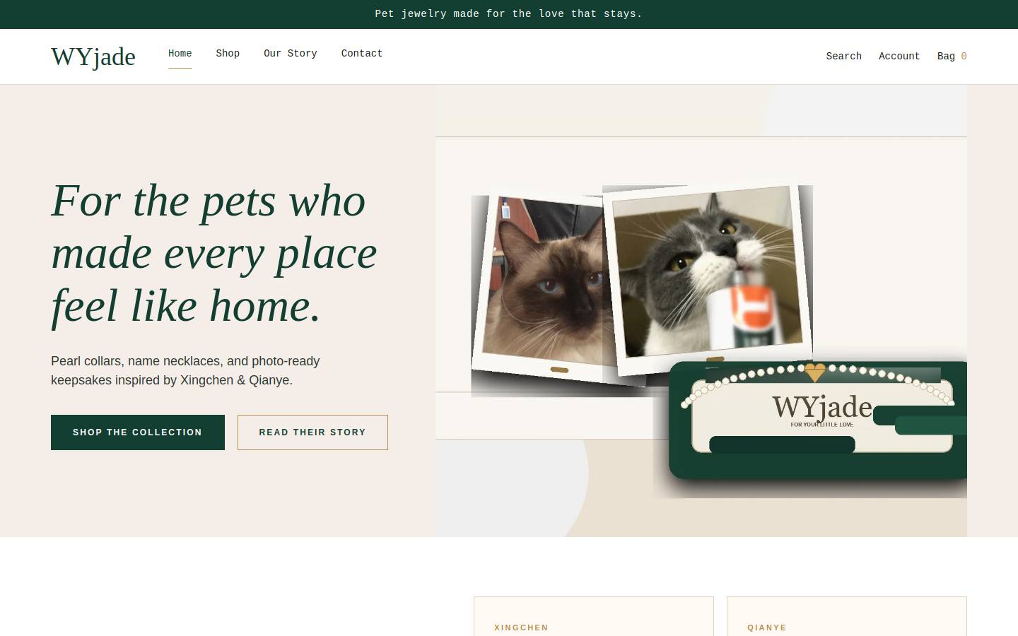 wyjade.com homepage screenshot
