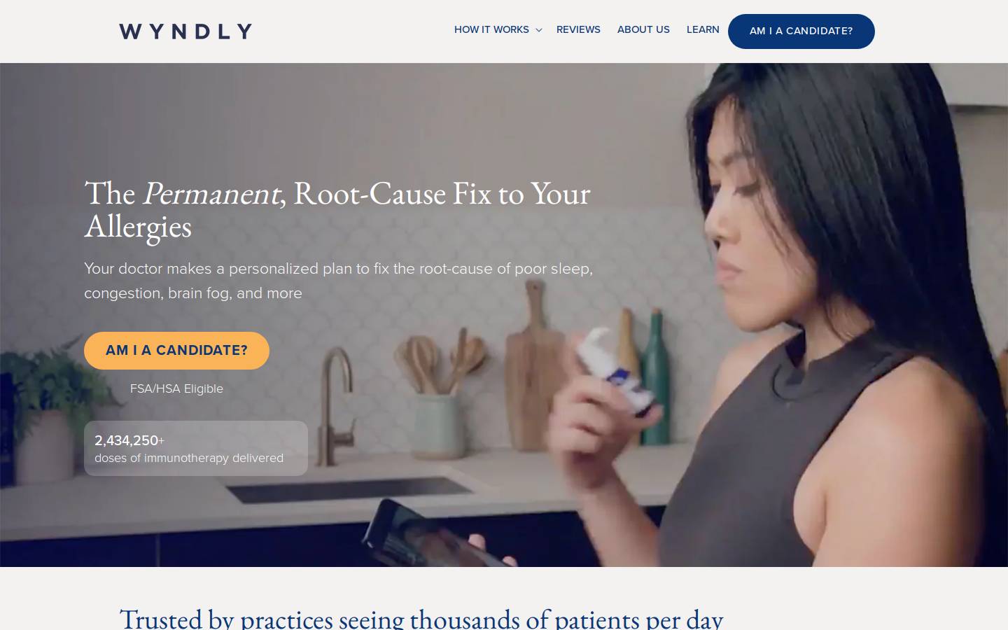 wyndly.com homepage screenshot