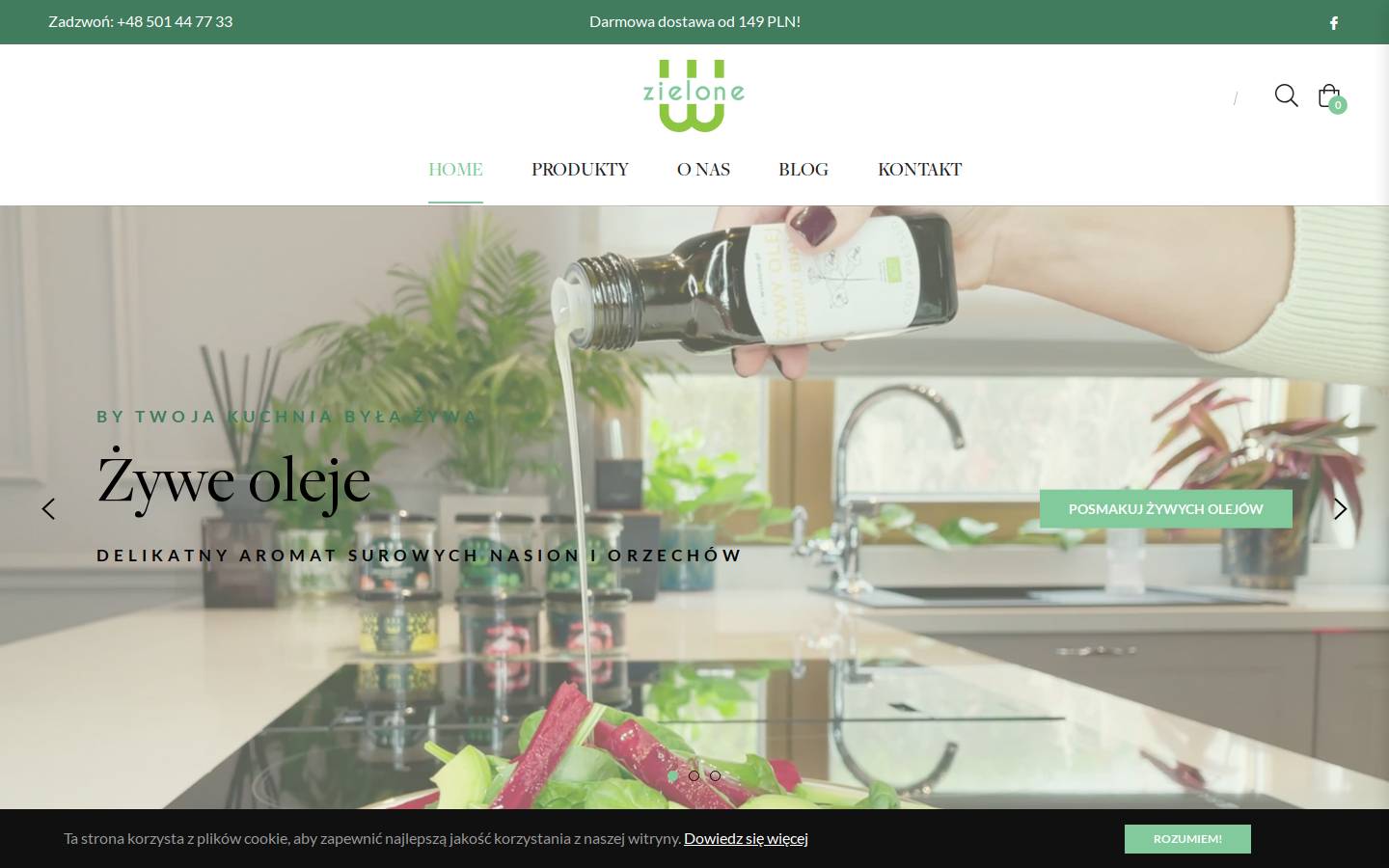 wzielone.pl homepage screenshot