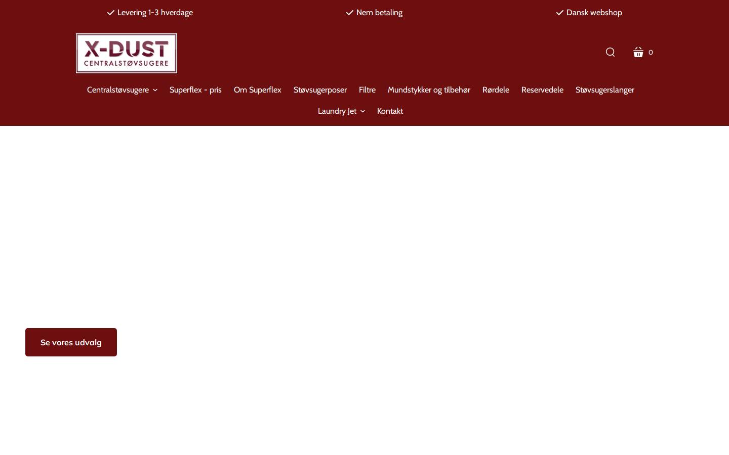 X-dust homepage screenshot