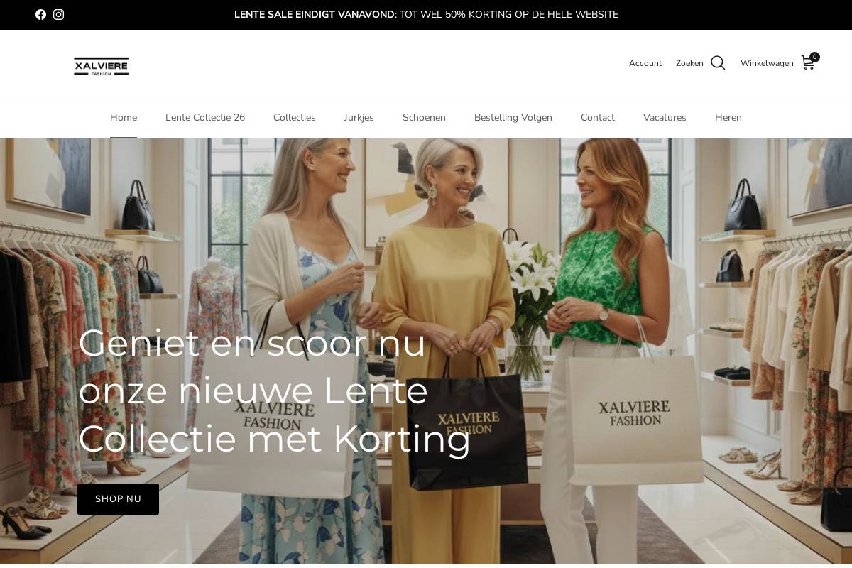 Xalvierefashion homepage screenshot