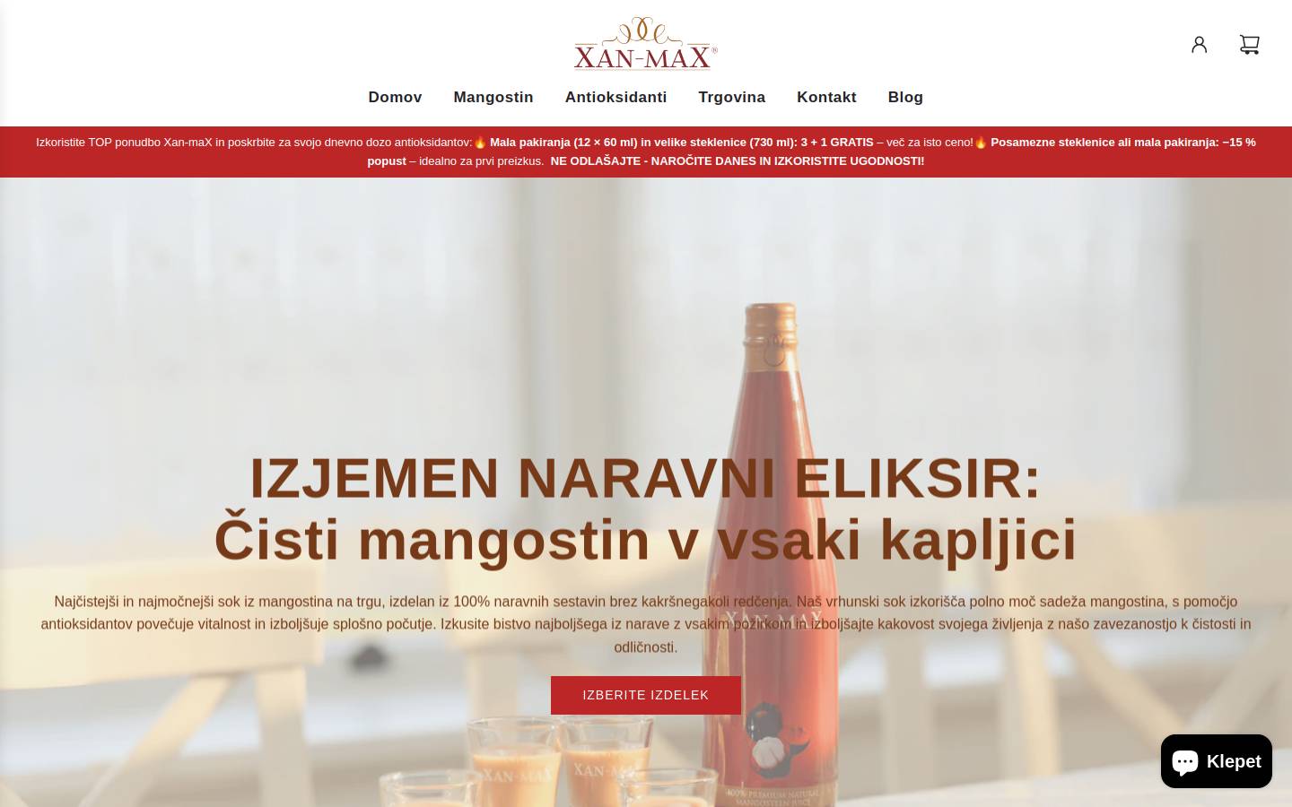 xan-max.com homepage screenshot