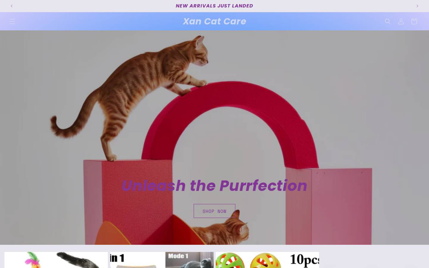 xancatcare.com homepage screenshot
