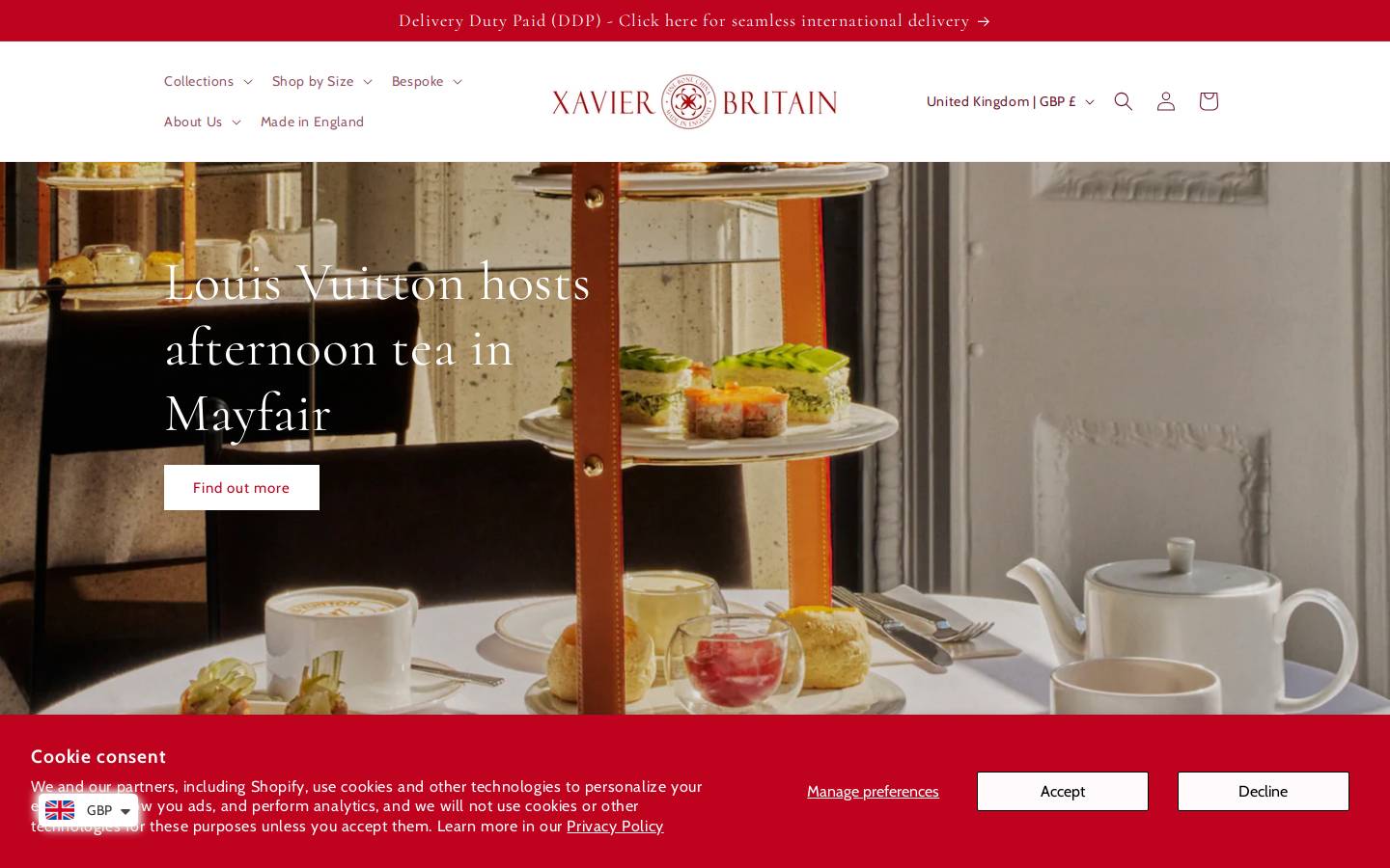 Xavier China homepage screenshot