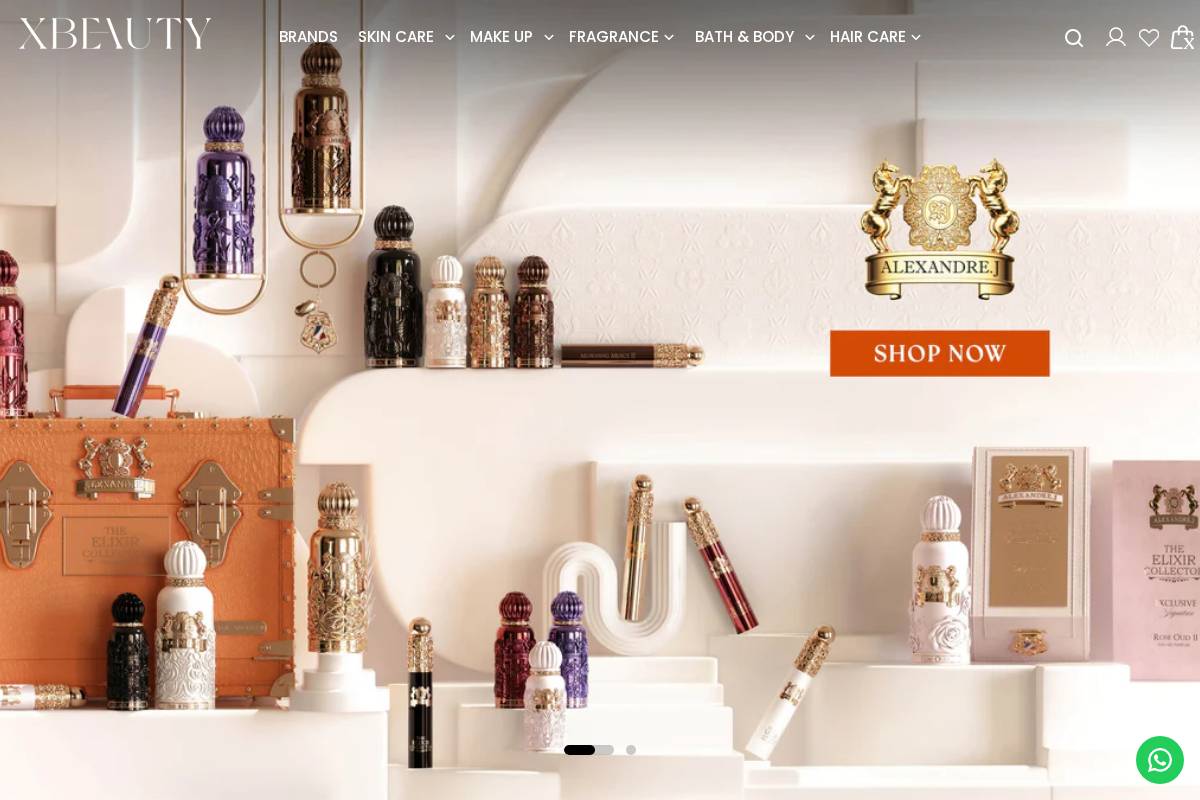 Xbeauty homepage screenshot